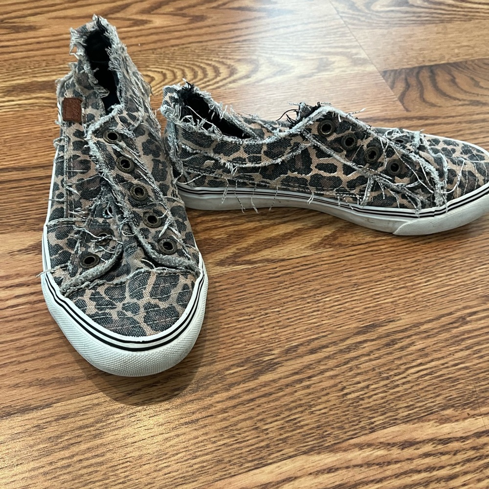 Blowfish Leopard Print Slip-On Sneakers